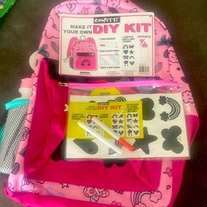 DIY backpack with water bottle